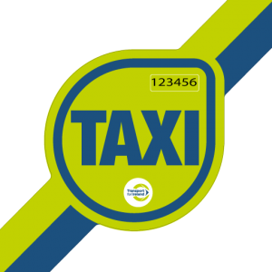 approved taxi door stickers